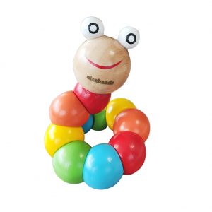 nicebands Toy Caterpillar, Simulation Caterpillar Wooden Twisted Worms Children Early Educational Toys for 1 2 3 Children & Kids Boys and Girls