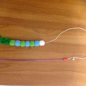 nicebands Cat Dog Chaser Toys, 2in1 Balance Swing Car Toy Stimulate Hunting Instinct Catnip Teaser Toys with Catnip Ball Toys, 2 Pack Cat Stick with Teasing Ball photo review