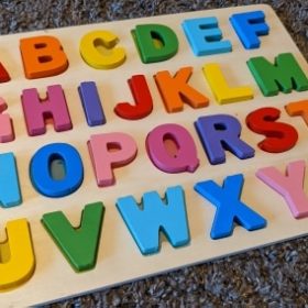 lemonlala Wooden Puzzles for Toddlers,Wooden Alphabet Number Puzzles Toddler Learning Puzzle Toys for Kids Ages 2 3 4 photo review