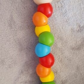 nicebands Toy Caterpillar, Simulation Caterpillar Wooden Twisted Worms Children Early Educational Toys for 1 2 3 Children & Kids Boys and Girls photo review