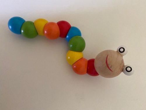 nicebands Toy Caterpillar, Simulation Caterpillar Wooden Twisted Worms Children Early Educational Toys for 1 2 3 Children & Kids Boys and Girls photo review