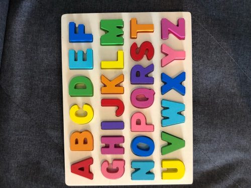 lemonlala Wooden Puzzles for Toddlers,Wooden Alphabet Number Puzzles Toddler Learning Puzzle Toys for Kids Ages 2 3 4 photo review