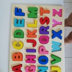 lemonlala Wooden Puzzles for Toddlers,Wooden Alphabet Number Puzzles Toddler Learning Puzzle Toys for Kids Ages 2 3 4 photo review