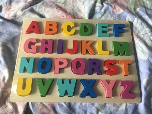 lemonlala Wooden Puzzles for Toddlers,Wooden Alphabet Number Puzzles Toddler Learning Puzzle Toys for Kids Ages 2 3 4 photo review