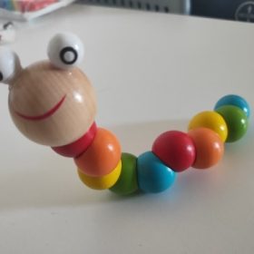 nicebands Toy Caterpillar, Simulation Caterpillar Wooden Twisted Worms Children Early Educational Toys for 1 2 3 Children & Kids Boys and Girls photo review