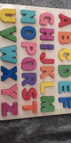 lemonlala Wooden Puzzles for Toddlers,Wooden Alphabet Number Puzzles Toddler Learning Puzzle Toys for Kids Ages 2 3 4 photo review